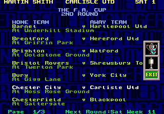 Premier Manager 97 screenshot 3 for Sega Mega Drive